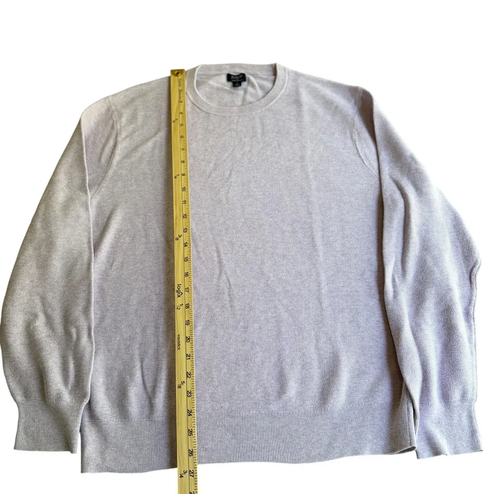 J. Crew Women Light Purple Lavender Crewneck Knit Sweater Long Sleeve Size L